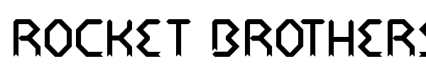 Rocket Brothers font preview